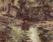 Carlos de Haes A Stream at Pont-Aven oil painting
